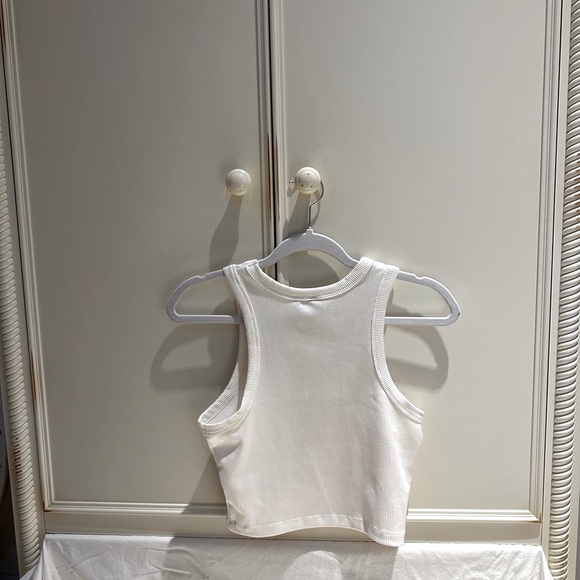 Divided Ribbed Tank Top - Picture 2 of 4